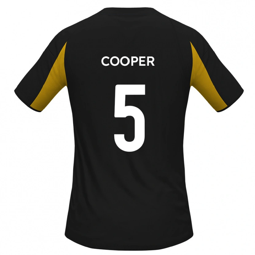 Danxen Kinder Jake Cooper #5 Schwarz Gelb Auswärtstrikot Trikot 2025/26 T-Shirt