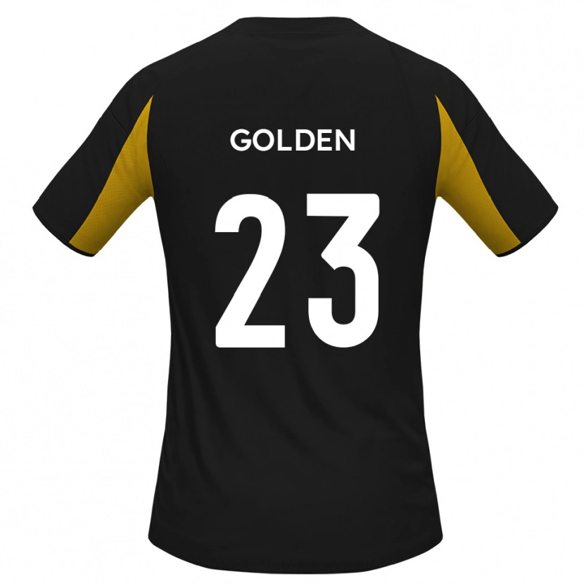 Danxen Kinder Tylor Golden #23 Schwarz Gelb Auswärtstrikot Trikot 2025/26 T-Shirt
