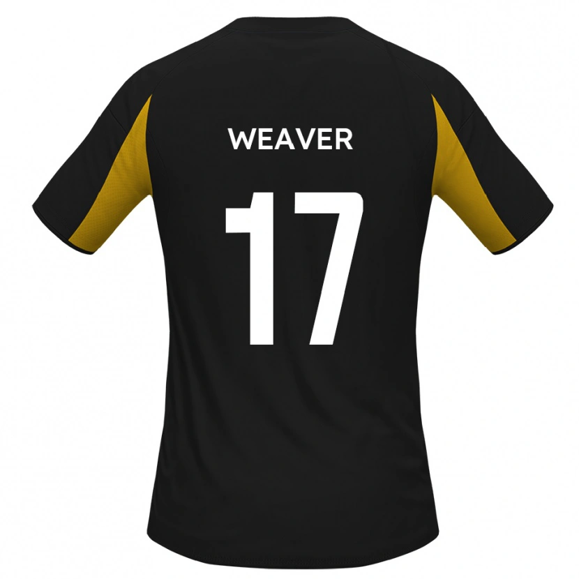 Danxen Kinder Lucas Weaver #17 Schwarz Gelb Auswärtstrikot Trikot 2025/26 T-Shirt