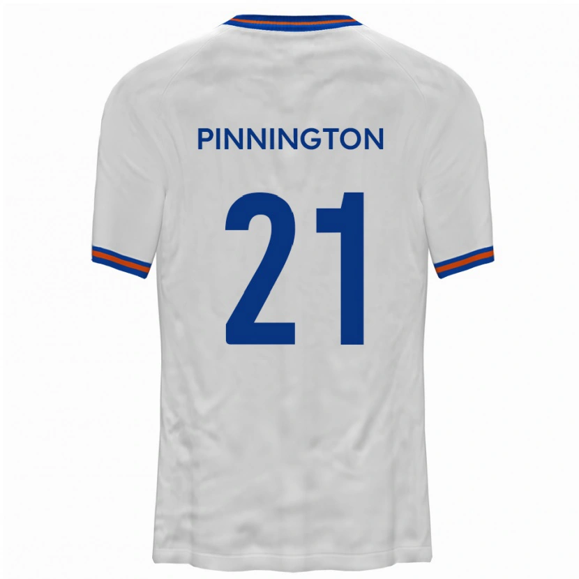 Danxen Kinder Jacob Pinnington #21 Weiß Blau Auswärtstrikot Trikot 2025/26 T-Shirt