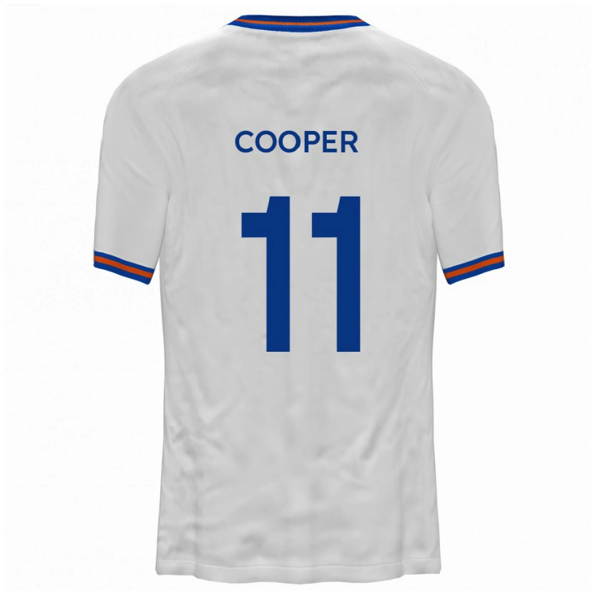 Danxen Kinder Chay Cooper #11 Weiß Blau Auswärtstrikot Trikot 2025/26 T-Shirt