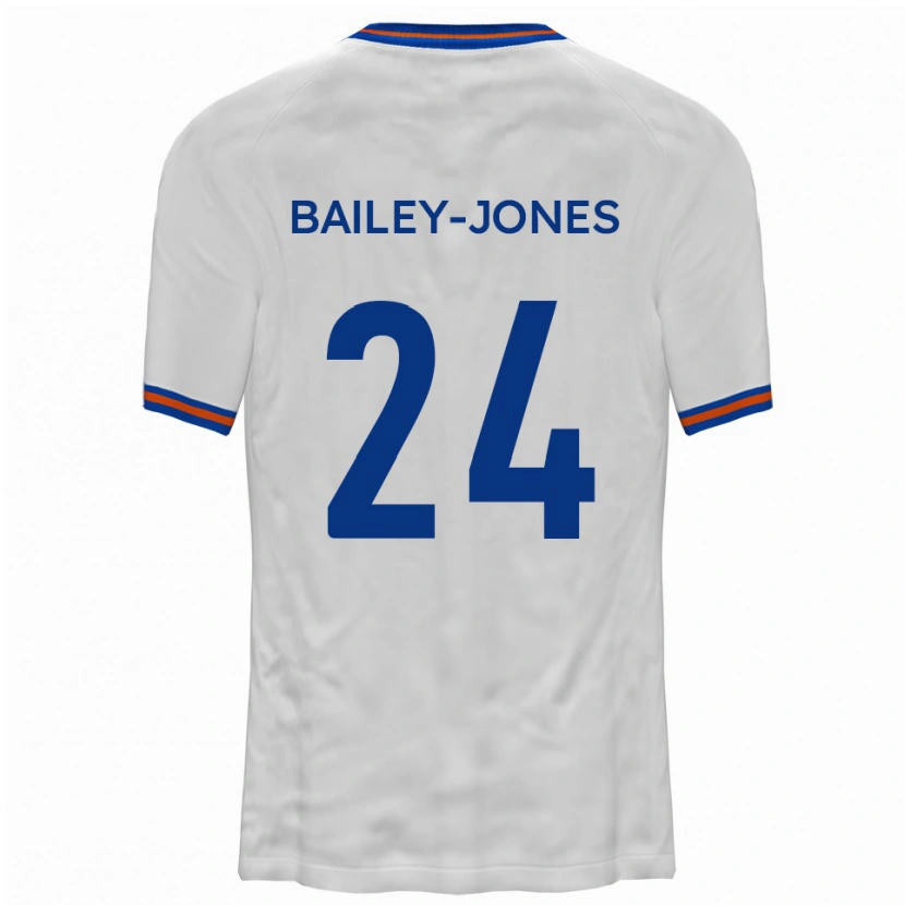 Danxen Kinder William Bailey-Jones #24 Weiß Blau Auswärtstrikot Trikot 2025/26 T-Shirt