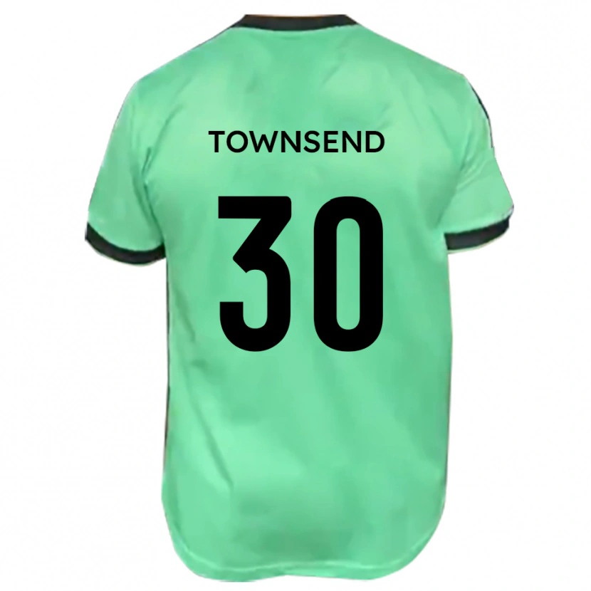 Danxen Kinder Nick Townsend #30 Türkis Schwarz Auswärtstrikot Trikot 2025/26 T-Shirt