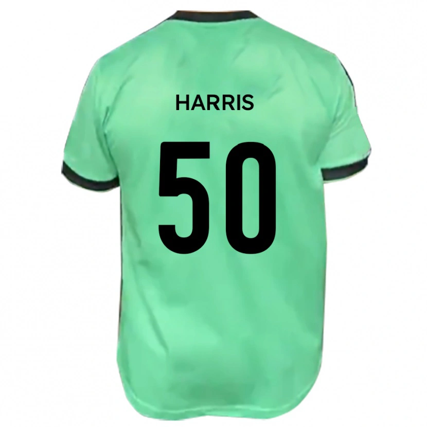 Danxen Kinder Archie Harris #50 Türkis Schwarz Auswärtstrikot Trikot 2025/26 T-Shirt