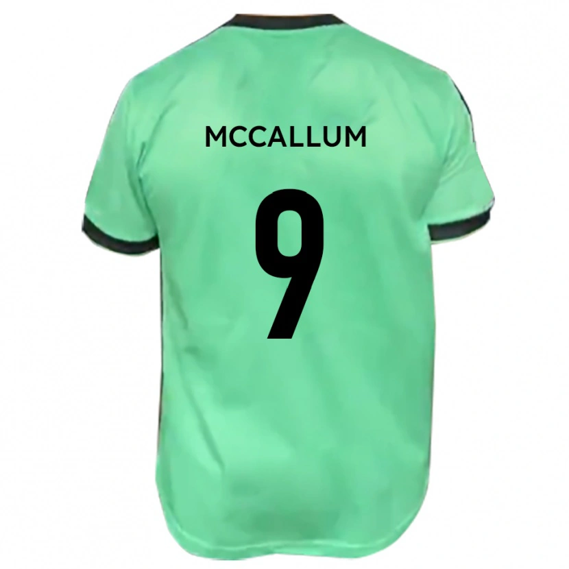 Danxen Kinder Paul Mccallum #9 Türkis Schwarz Auswärtstrikot Trikot 2025/26 T-Shirt