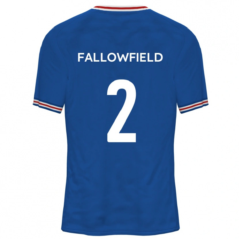 Danxen Kinder Ryan Fallowfield #2 Dodger Blau Auswärtstrikot Trikot 2025/26 T-Shirt