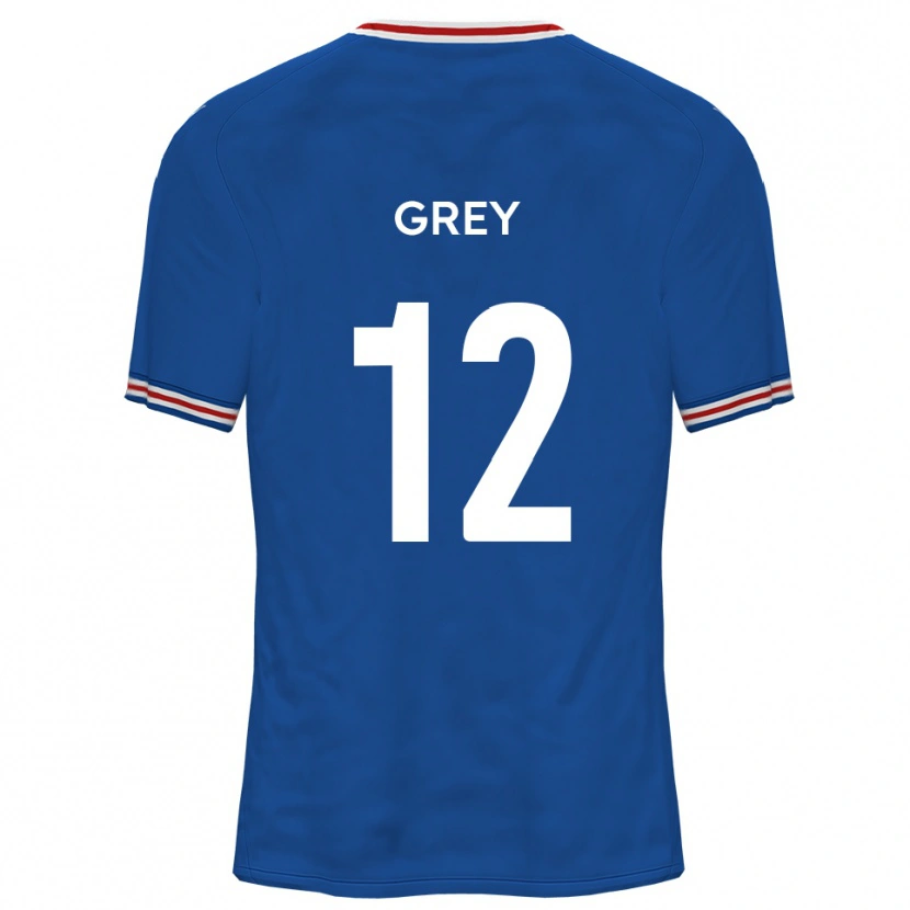 Danxen Kinder Joe Grey #12 Dodger Blau Auswärtstrikot Trikot 2025/26 T-Shirt