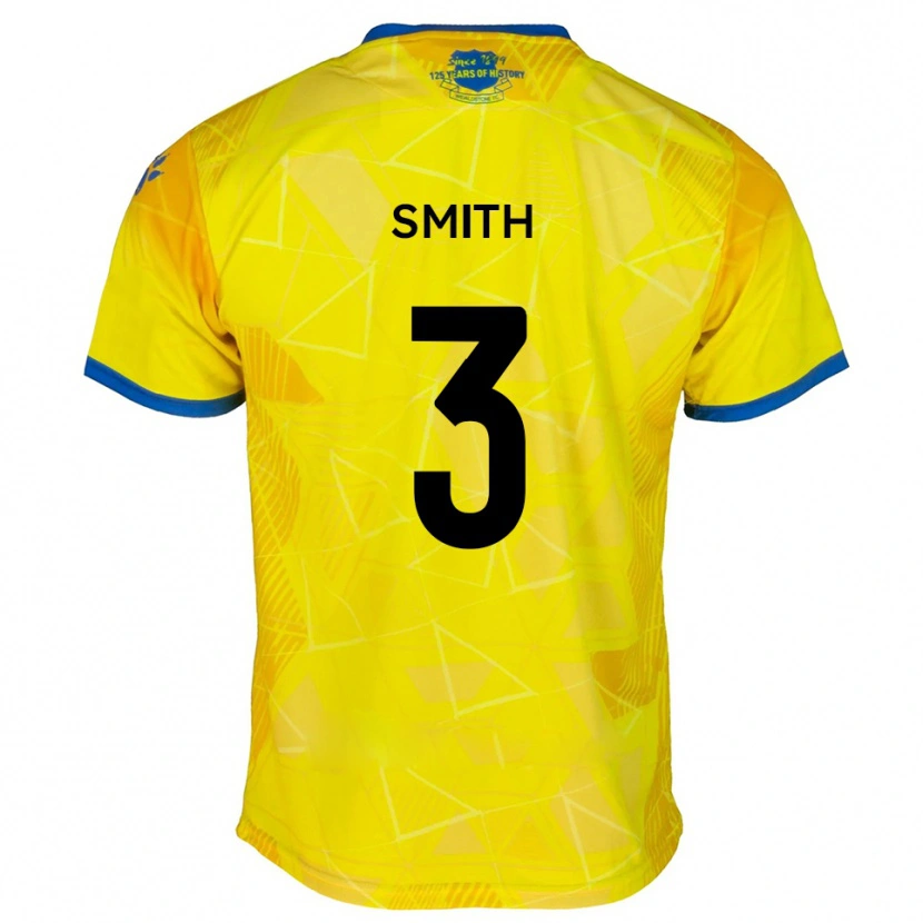 Danxen Kinder Kaleem Smith #3 Gelb Blau Auswärtstrikot Trikot 2025/26 T-Shirt