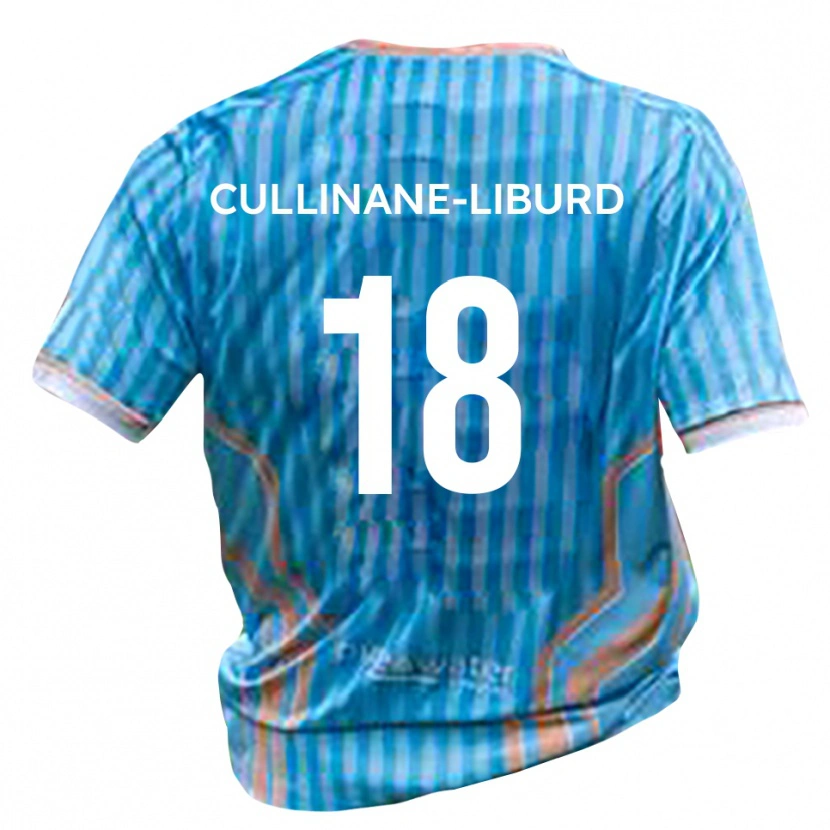 Danxen Kinder Jordan Cullinane-Liburd #18 Schwarz Gold Auswärtstrikot Trikot 2025/26 T-Shirt