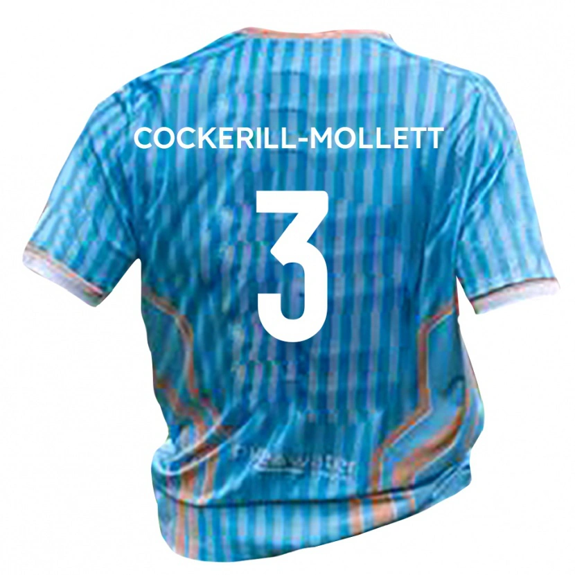 Danxen Kinder Callum Cockerill-Mollett #3 Schwarz Gold Auswärtstrikot Trikot 2025/26 T-Shirt