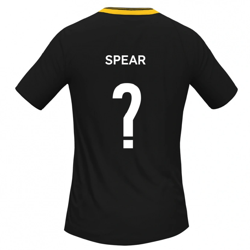 Danxen Kinder Emma Spear #0 Schwarz Gelb Auswärtstrikot Trikot 2025/26 T-Shirt
