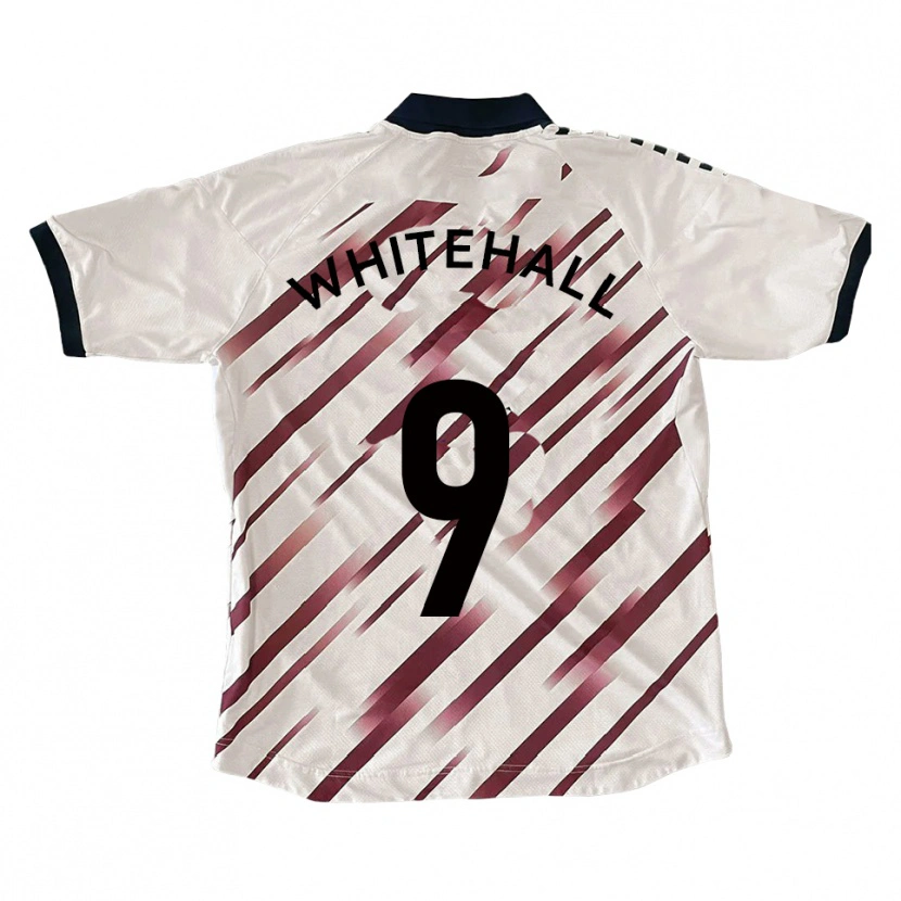 Danxen Kinder Danny Whitehall #9 Weiß Rot Auswärtstrikot Trikot 2025/26 T-Shirt