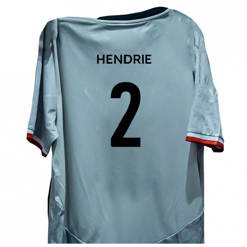 Danxen Kinder Luke Hendrie #2 Weiß Schwarz Auswärtstrikot Trikot 2025/26 T-Shirt