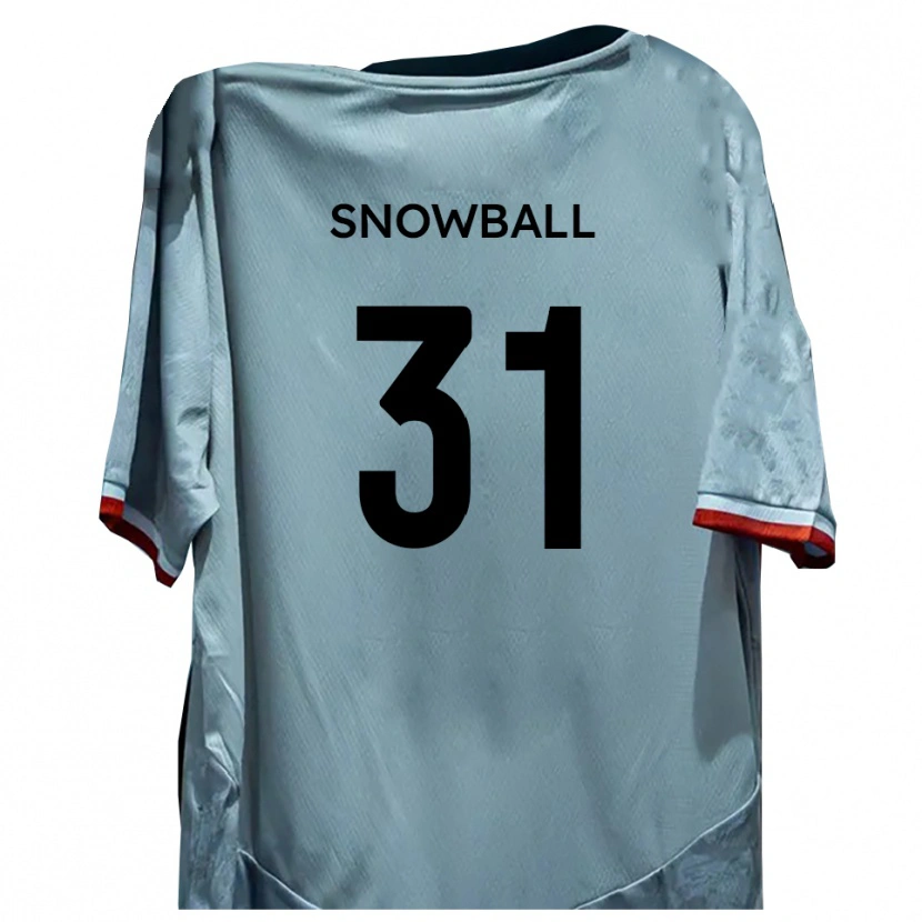 Danxen Kinder Nathan Snowball #31 Weiß Schwarz Auswärtstrikot Trikot 2025/26 T-Shirt