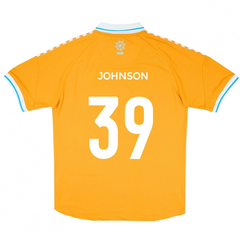 Danxen Kinder Danny Johnson #39 Gelb Blau Auswärtstrikot Trikot 2025/26 T-Shirt