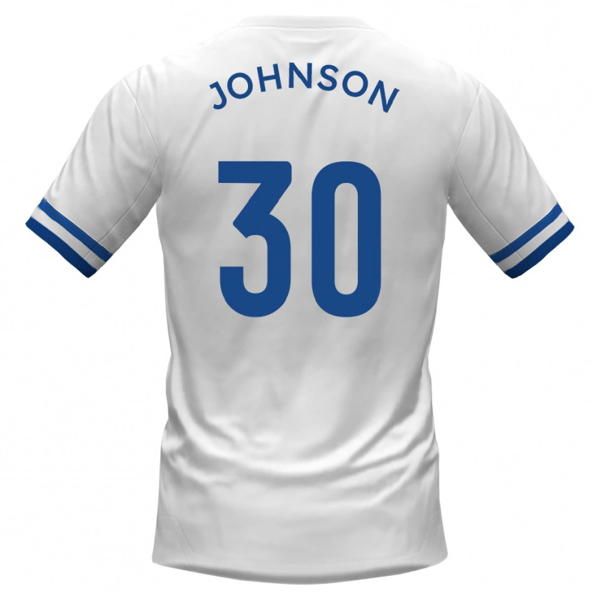 Danxen Kinder Cody Johnson #30 Weiß Blau Auswärtstrikot Trikot 2025/26 T-Shirt