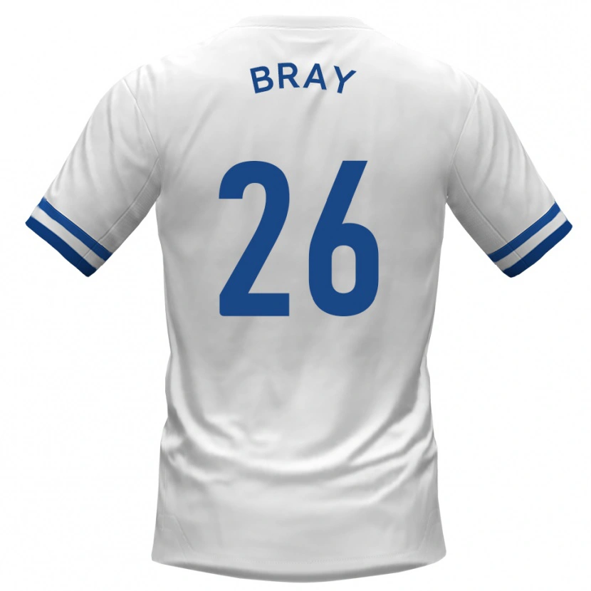 Danxen Kinder Owen Bray #26 Weiß Blau Auswärtstrikot Trikot 2025/26 T-Shirt