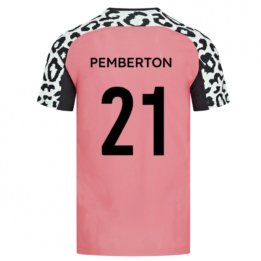 Danxen Kinder Tre Pemberton #21 Pink Schwarz Auswärtstrikot Trikot 2025/26 T-Shirt