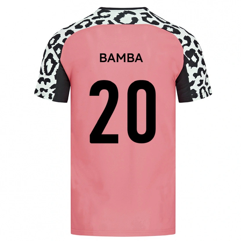Danxen Kinder Yahya Bamba #20 Pink Schwarz Auswärtstrikot Trikot 2025/26 T-Shirt
