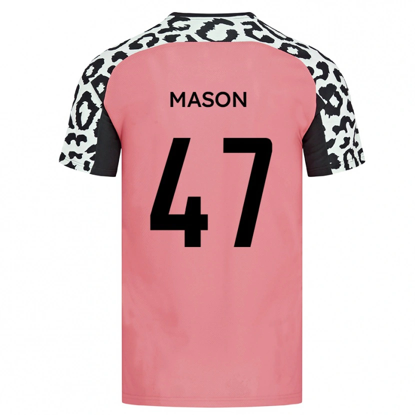 Danxen Kinder Preston Mason #47 Pink Schwarz Auswärtstrikot Trikot 2025/26 T-Shirt