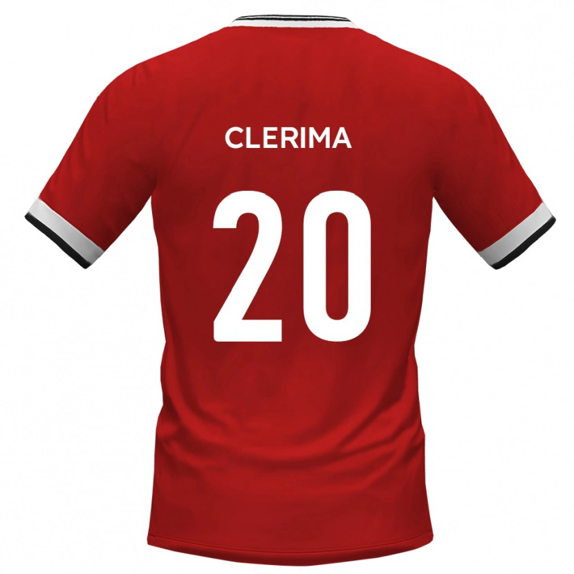 Danxen Kinder Remy Clerima #20 Weiß Schwarz Auswärtstrikot Trikot 2025/26 T-Shirt