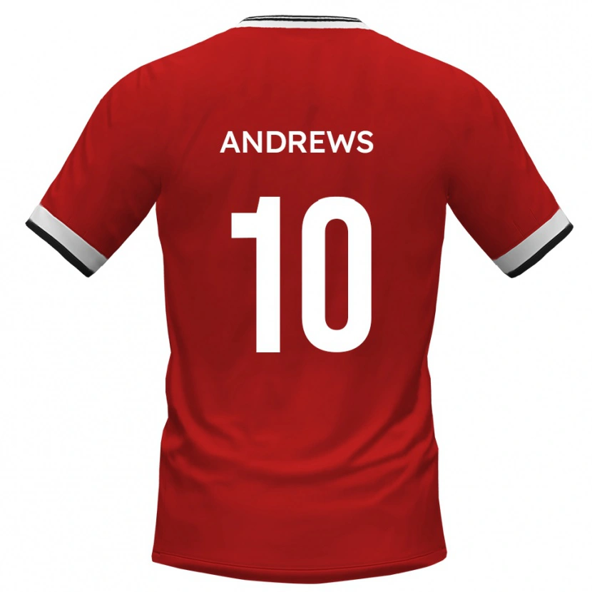 Danxen Kinder Corie Andrews #10 Weiß Schwarz Auswärtstrikot Trikot 2025/26 T-Shirt
