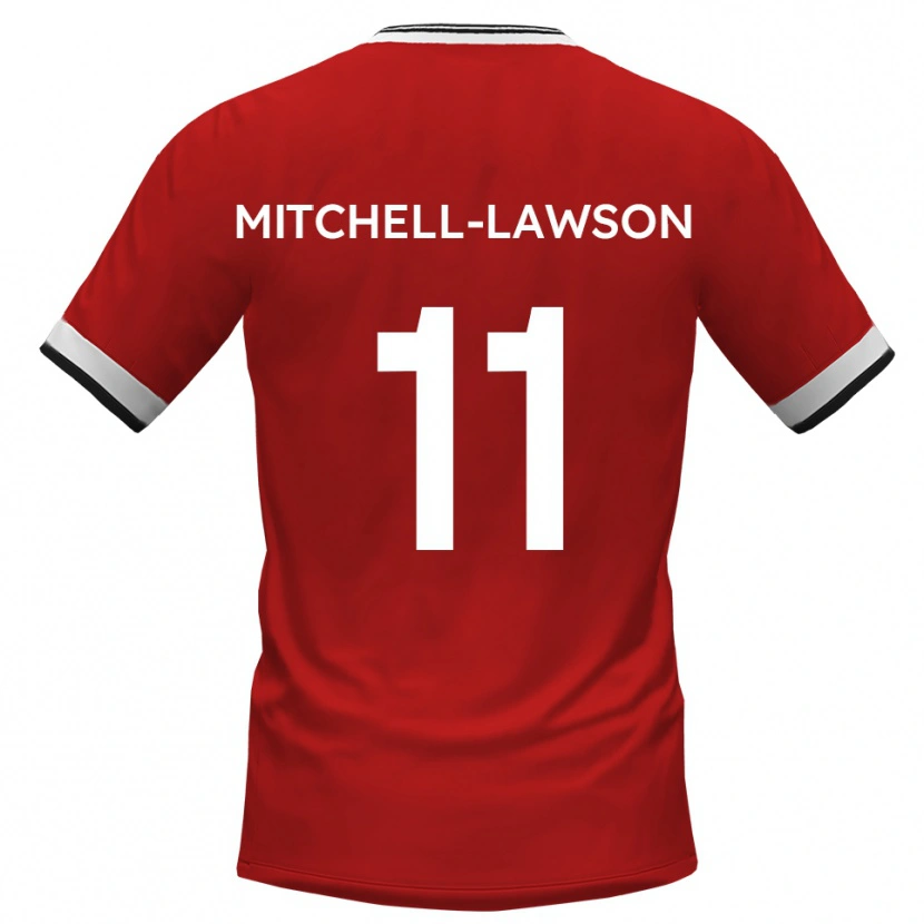 Danxen Kinder Jayden Mitchell-Lawson #11 Weiß Schwarz Auswärtstrikot Trikot 2025/26 T-Shirt