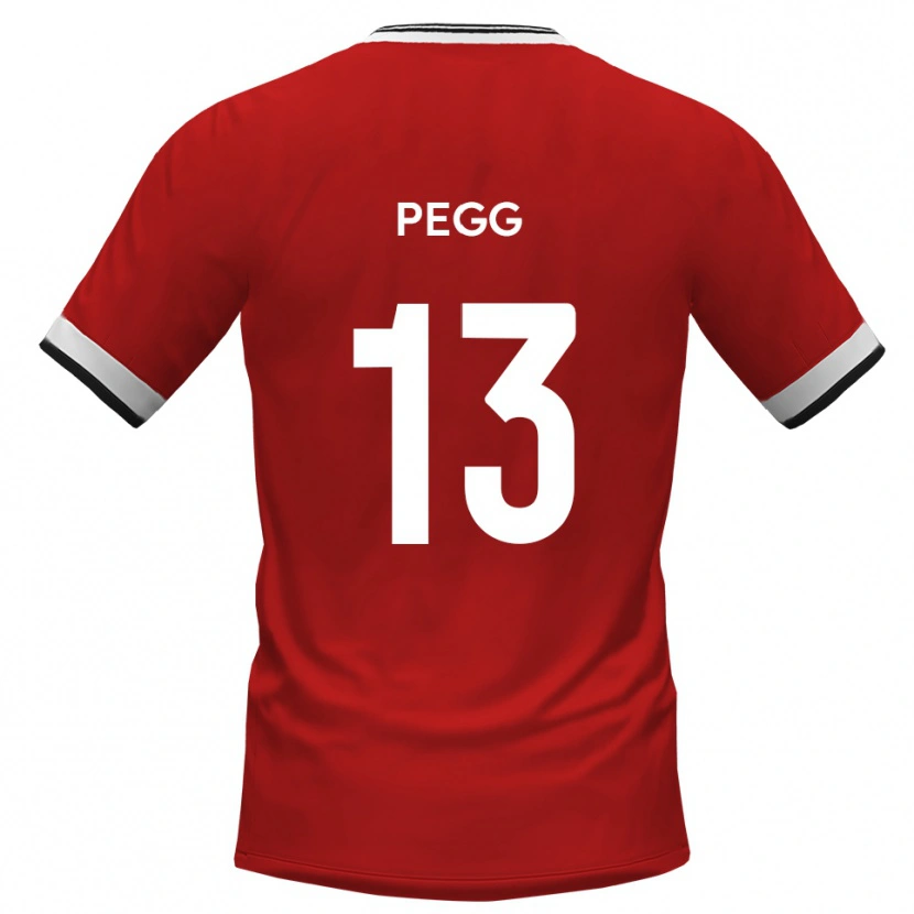 Danxen Kinder Lewis Pegg #13 Weiß Schwarz Auswärtstrikot Trikot 2025/26 T-Shirt