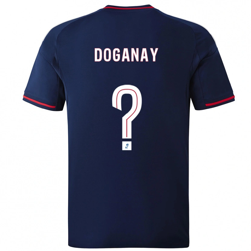 Danxen Kinder Kenan Doganay #0 Marine Rot Auswärtstrikot Trikot 2025/26 T-Shirt