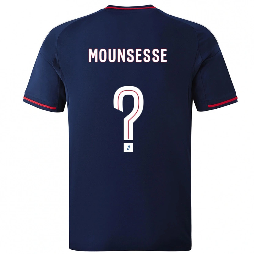 Danxen Kinder Jeremy Mounsesse #0 Marine Rot Auswärtstrikot Trikot 2025/26 T-Shirt