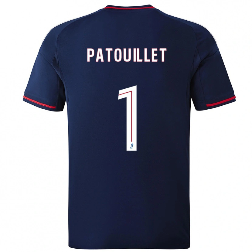Danxen Kinder Mathieu Patouillet #1 Marine Rot Auswärtstrikot Trikot 2025/26 T-Shirt