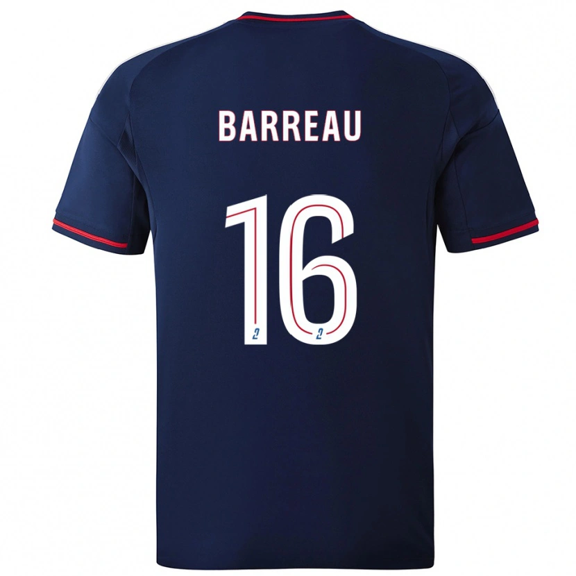 Danxen Kinder Axel Barreau #16 Marine Rot Auswärtstrikot Trikot 2025/26 T-Shirt
