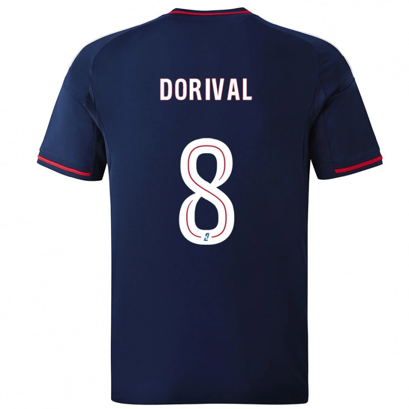 Danxen Kinder Pierre Dorival #8 Marine Rot Auswärtstrikot Trikot 2025/26 T-Shirt