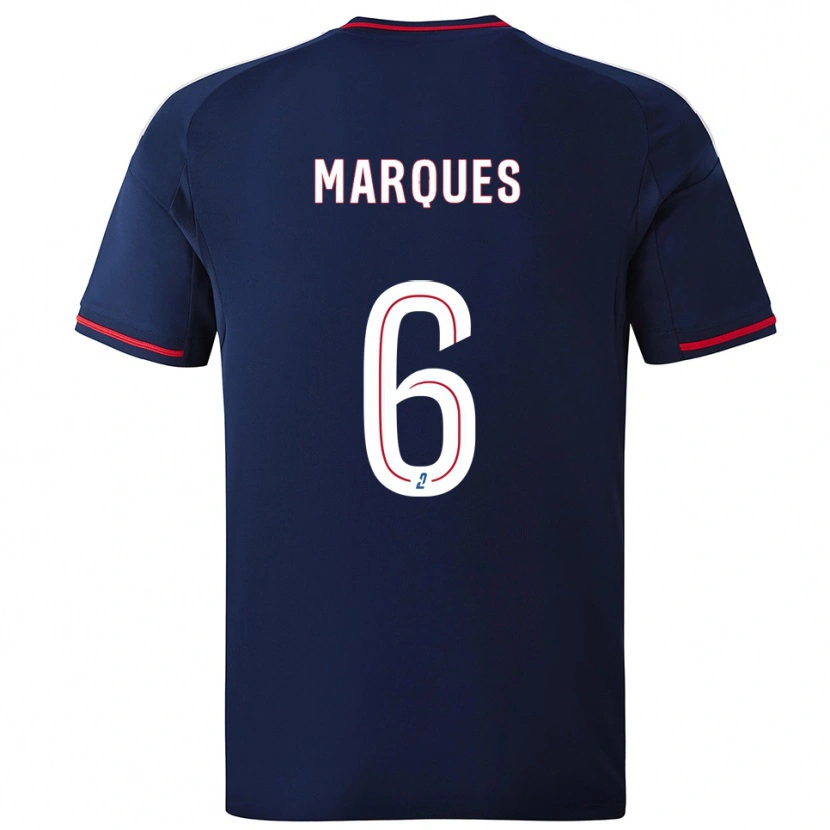 Danxen Kinder Joss Marques #6 Marine Rot Auswärtstrikot Trikot 2025/26 T-Shirt