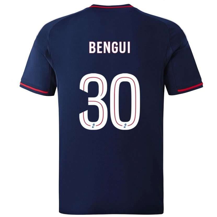 Danxen Kinder Justin Bengui Joao #30 Marine Rot Auswärtstrikot Trikot 2025/26 T-Shirt