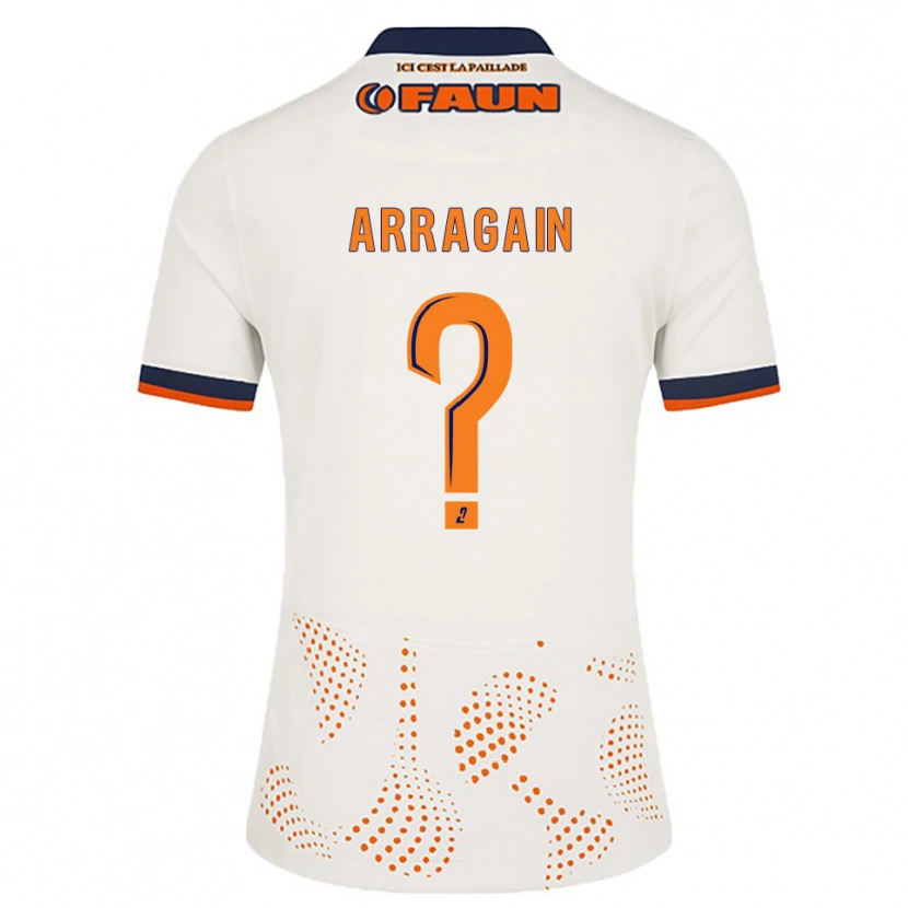 Danxen Kinder Killyan Arragain #0 Weiß Orange Auswärtstrikot Trikot 2025/26 T-Shirt