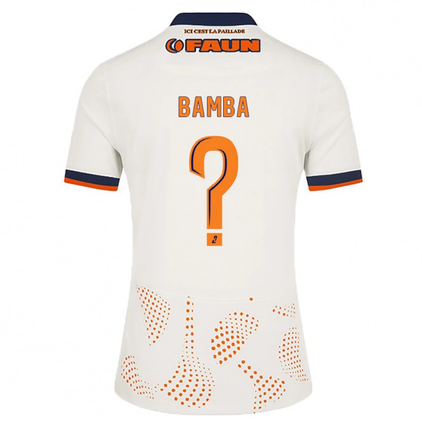 Danxen Kinder Adama Bamba #0 Weiß Orange Auswärtstrikot Trikot 2025/26 T-Shirt