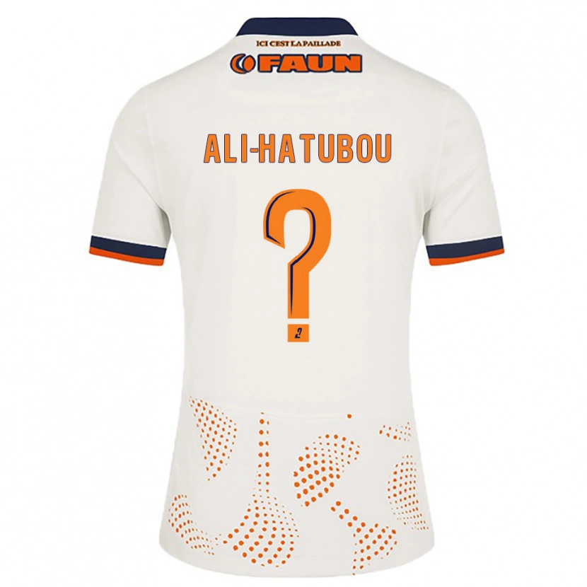 Danxen Kinder Fayad Ali-Hatubou #0 Weiß Orange Auswärtstrikot Trikot 2025/26 T-Shirt
