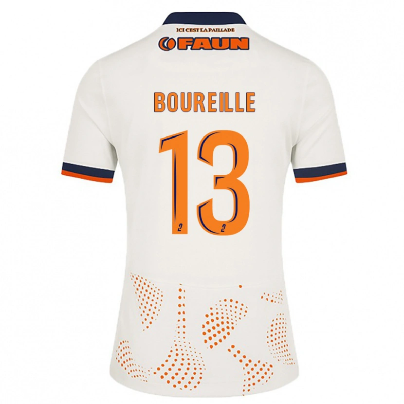 Danxen Kinder Celeste Boureille #13 Weiß Orange Auswärtstrikot Trikot 2025/26 T-Shirt