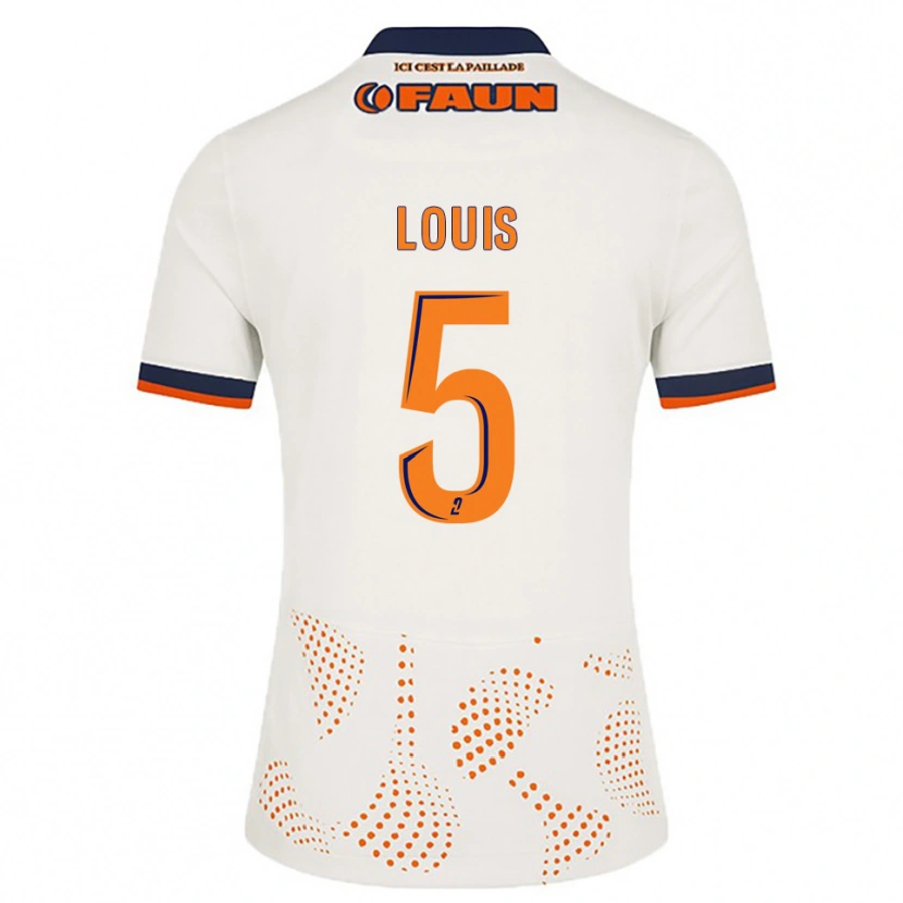 Danxen Kinder Kethna Louis #5 Weiß Orange Auswärtstrikot Trikot 2025/26 T-Shirt
