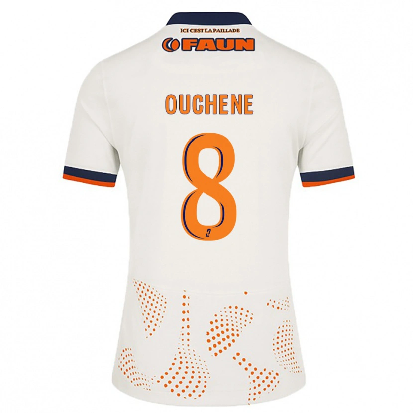 Danxen Kinder Sonia Ouchene #8 Weiß Orange Auswärtstrikot Trikot 2025/26 T-Shirt
