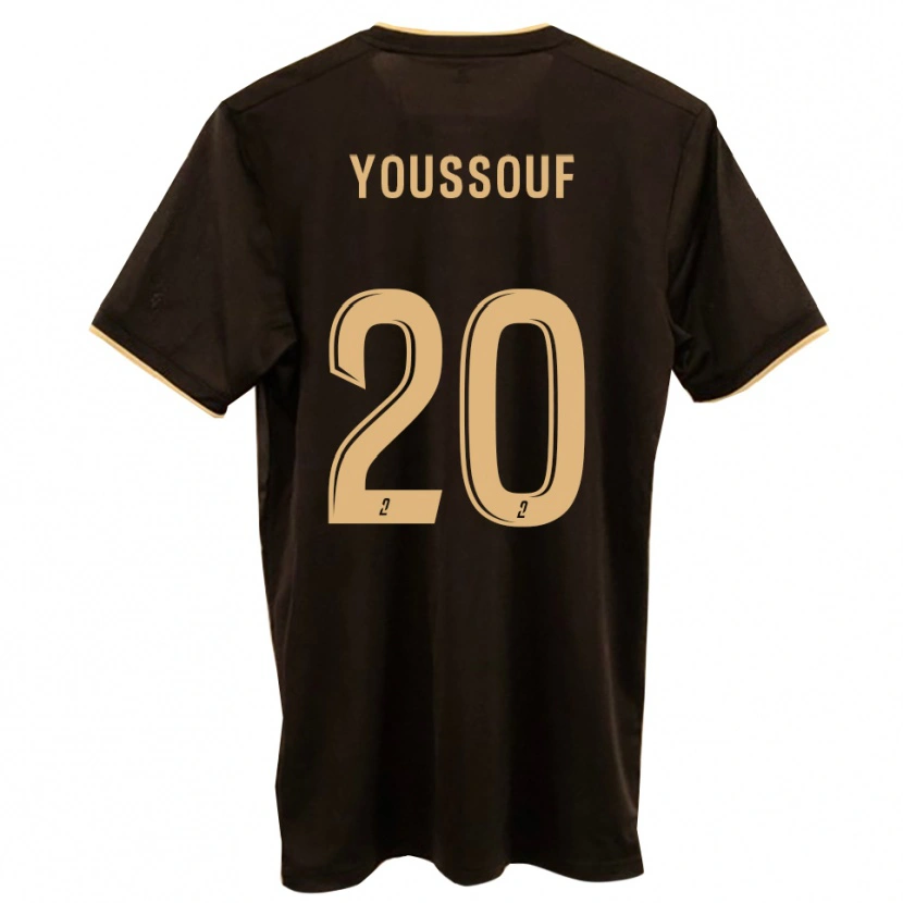 Danxen Kinder Mohamed Youssouf #20 Blau Rot Auswärtstrikot Trikot 2025/26 T-Shirt