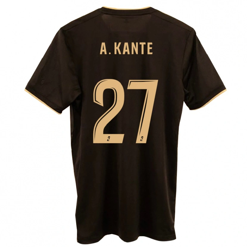 Danxen Kinder Abou Kanté #27 Blau Rot Auswärtstrikot Trikot 2025/26 T-Shirt