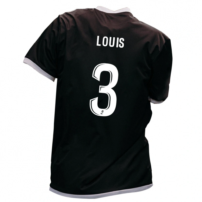 Danxen Kinder Coleen Louis #3 Schwarz Gold Auswärtstrikot Trikot 2025/26 T-Shirt