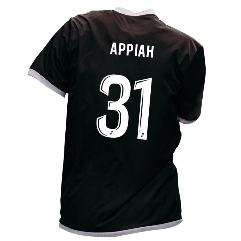Danxen Kinder Arvin Appiah #31 Schwarz Gold Auswärtstrikot Trikot 2025/26 T-Shirt