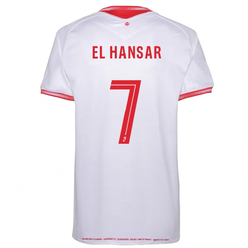 Danxen Kinder Chafik El Hansar #7 Schwarz Rot Auswärtstrikot Trikot 2025/26 T-Shirt