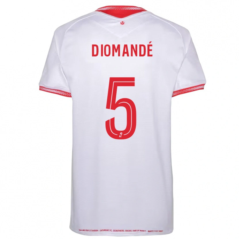 Danxen Kinder Paul Diomandé #5 Schwarz Rot Auswärtstrikot Trikot 2025/26 T-Shirt