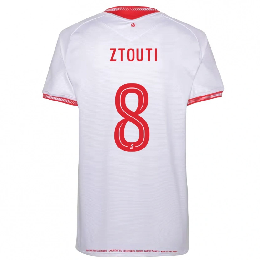 Danxen Kinder Zakaria Ztouti #8 Schwarz Rot Auswärtstrikot Trikot 2025/26 T-Shirt