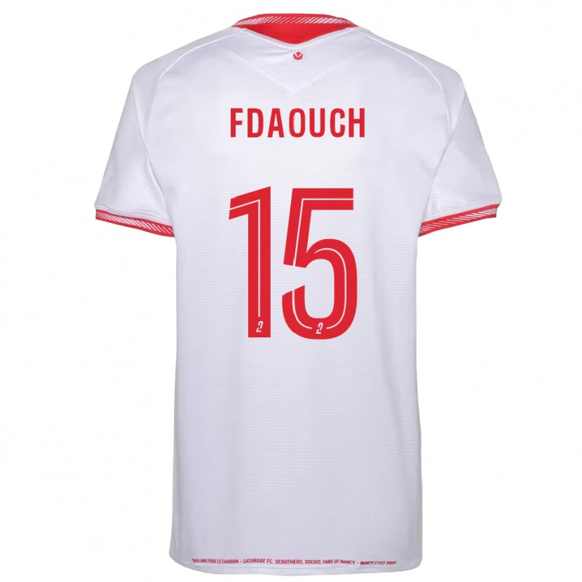 Danxen Kinder Zakaria Fdaouch #15 Schwarz Rot Auswärtstrikot Trikot 2025/26 T-Shirt