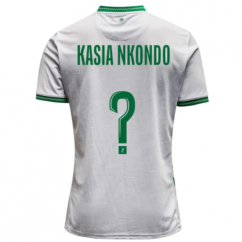 Danxen Kinder Nathan Kasia Nkondo #0 Weiß Grün Auswärtstrikot Trikot 2025/26 T-Shirt